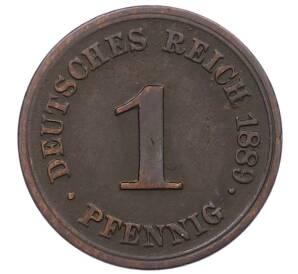 1 пфенниг 1889 года G Германия — Фото №1