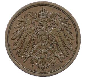 2 пфеннига 1908 года А Германия — Фото №2