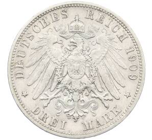 3 марки 1909 года Германия (Вюртемберг) — Фото №2