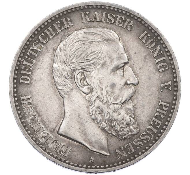 Монета 5 марок 1888 года А Германия (Пруссия — Фридрих III) (Артикул: K12-61591) — Фото №1