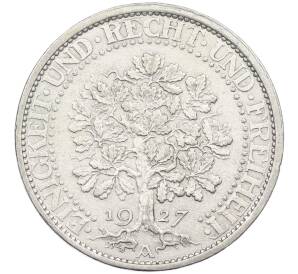 5 рейхсмарок 1927 года А Германия — Фото №1