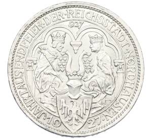 3 рейхсмарки 1927 года A Германия «1000 лет Нордхаузену» — Фото №1