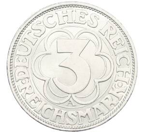 3 рейхсмарки 1927 года A Германия «1000 лет Нордхаузену» — Фото №2