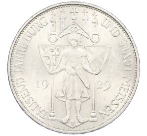 3 рейхсмарки 1929 года Е Германия «1000 лет городу Мейсен» — Фото №1