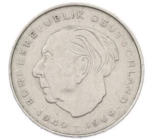 2 марки 1976 года F Западная Германия (ФРГ) «Теодор Хойс» — Фото №1