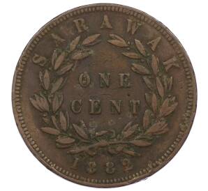 1 цент 1882 года Саравак — Фото №1