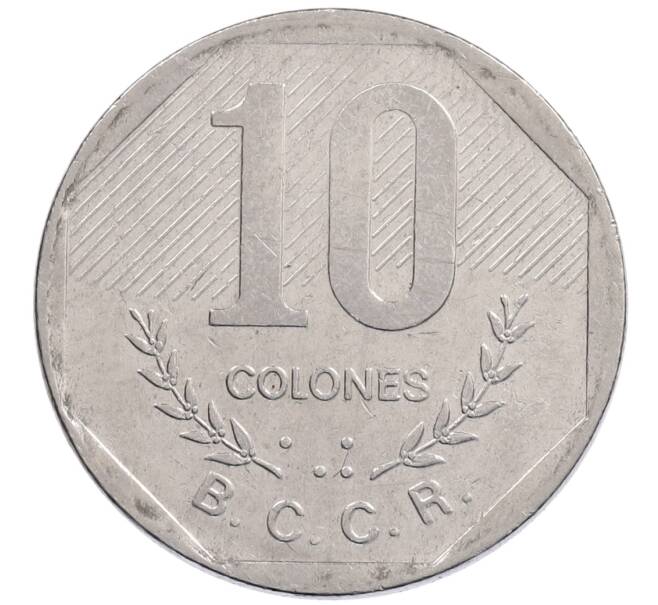 Монета 10 колонов 1992 года Коста-Рика (Артикул: K12-62451) — Фото №1