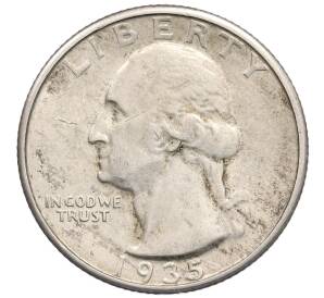 1/4 доллара (25 центов) 1935 года США — Фото №1