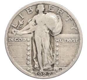 1/4 доллара (25 центов) 1927 года США — Фото №1