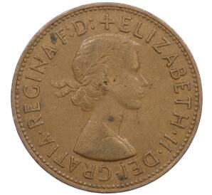 1 пенни 1966 года Великобритания — Фото №2