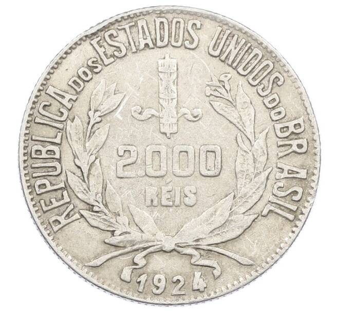 Монета 2000 рейс 1924 года Бразилия (Артикул: M2-87566) — Фото №1