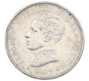 2 песета 1905 года Испания — Фото №1