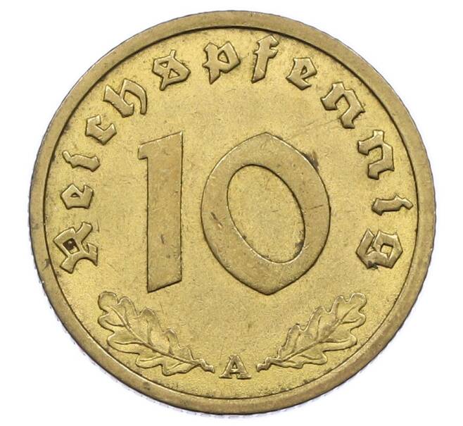 Монета 10 рейхспфеннигов 1939 года A Германия (Артикул: M2-87603) — Фото №2