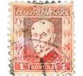 Почтовая марка 1 крона 1925 года Чехословакия (Артикул: K12-62717) — Фото №1