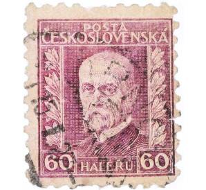Почтовая марка 60 геллеров 1925 года Чехословакия — Фото №1