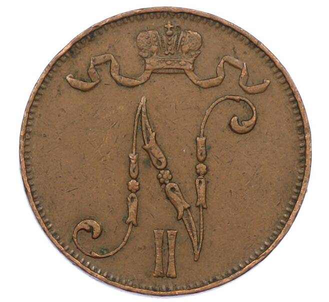 Монета 5 пенни 1914 года Русская Финляндия (Артикул: M1-63223) — Фото №2