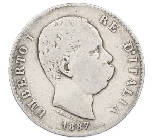 1 лира 1887 года Италия — Фото №1