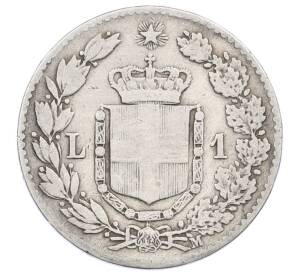 1 лира 1887 года Италия — Фото №2