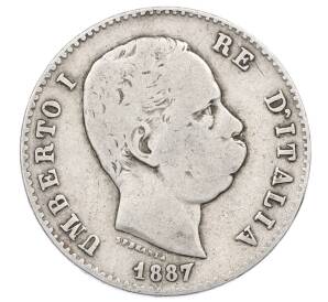 1 лира 1887 года Италия — Фото №1