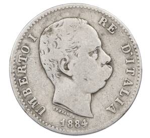 1 лира 1884 года Италия — Фото №1