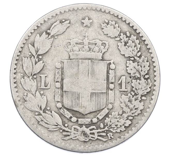Монета 1 лира 1884 года Италия (Артикул: M2-87638) — Фото №2