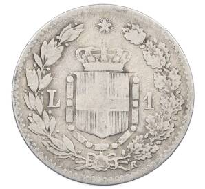 1 лира 1886 года Италия — Фото №2
