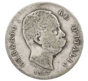 1 лира 1887 года Италия — Фото №1