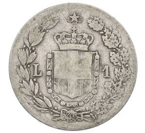 1 лира 1887 года Италия — Фото №2