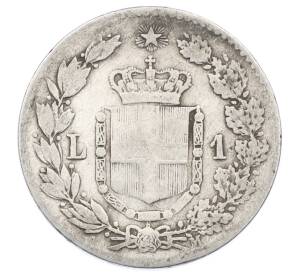 1 лира 1887 года Италия — Фото №2