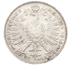 3 марки 1915 года Германия (Саксен-Веймар-Эйзенах) «100 лет Великим герцогам» — Фото №2