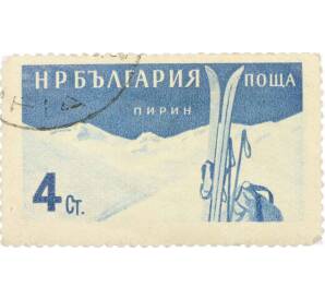 Почтовая марка 4 стотинки 1958 года Болгария «Горы Пирин» — Фото №1