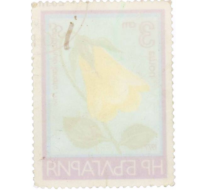 Почтовая марка 3 стотинки 1977 года Болгария «Колокольчик Шерстистый» (Артикул: K12-62752) — Фото №2