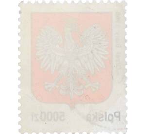 Почтовая марка 5000 злотых 1992 года Польша «Влаги Польши — Орел 1919 года» — Фото №2