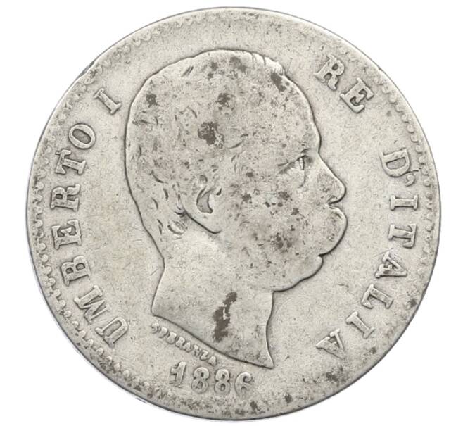 Монета 1 лира 1886 года R Италия (Артикул: M2-87723) — Фото №1