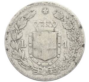 1 лира 1886 года R Италия — Фото №2