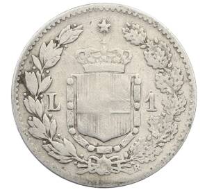 1 лира 1886 года R Италия — Фото №2