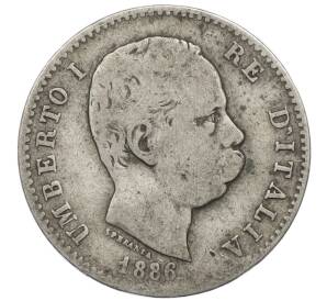 1 лира 1886 года R Италия — Фото №1