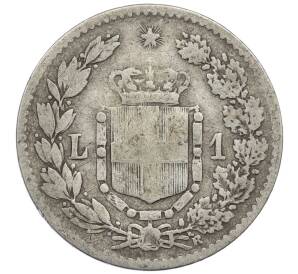 1 лира 1886 года R Италия — Фото №2