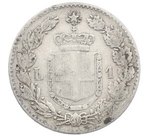 1 лира 1887 года M Италия — Фото №2