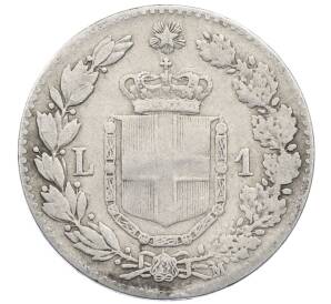 1 лира 1887 года M Италия — Фото №2