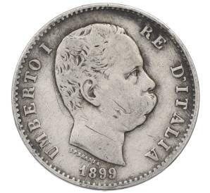 1 лира 1899 года R Италия — Фото №1