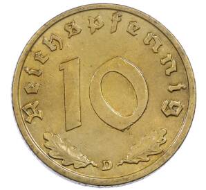 10 рейхспфеннигов 1939 года D Германия — Фото №2