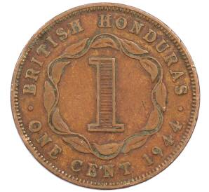 1 цент 1944 года Британский Гондурас — Фото №1