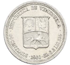50 сентимо 1960 года Венесуэла — Фото №1