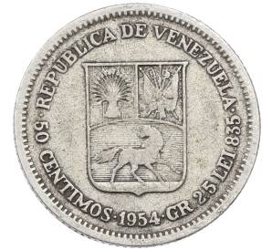 50 сентимо 1954 года Венесуэла — Фото №1