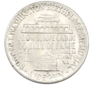 1/2 доллара (50 центов) 1950 года США S «Букер Талиафер Вашингтон» — Фото №2