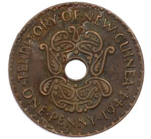 1 пенни 1944 года Британская Новая Гвинея — Фото №1