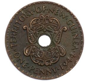 1 пенни 1944 года Британская Новая Гвинея — Фото №1