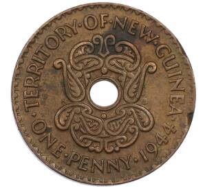 1 пенни 1944 года Британская Новая Гвинея — Фото №1