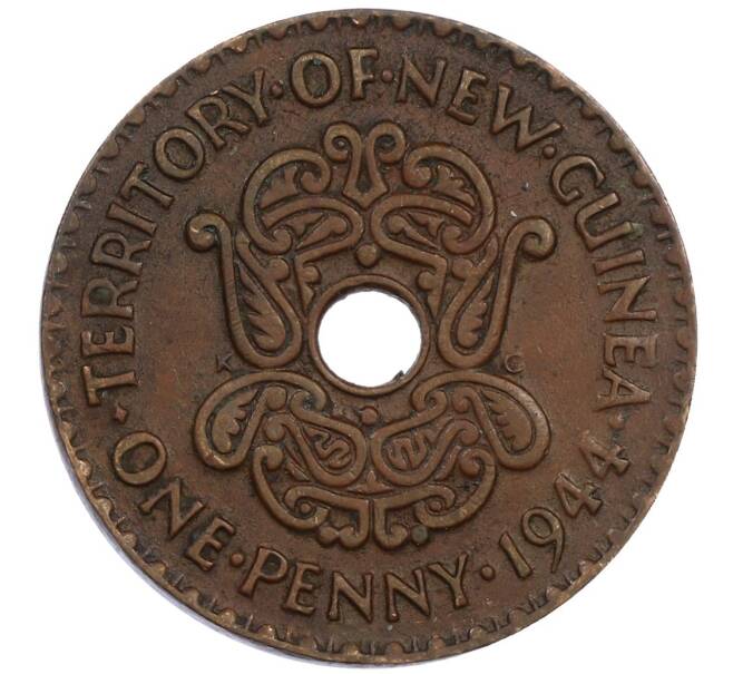 Монета 1 пенни 1944 года Британская Новая Гвинея (Артикул: M2-88007) — Фото №1